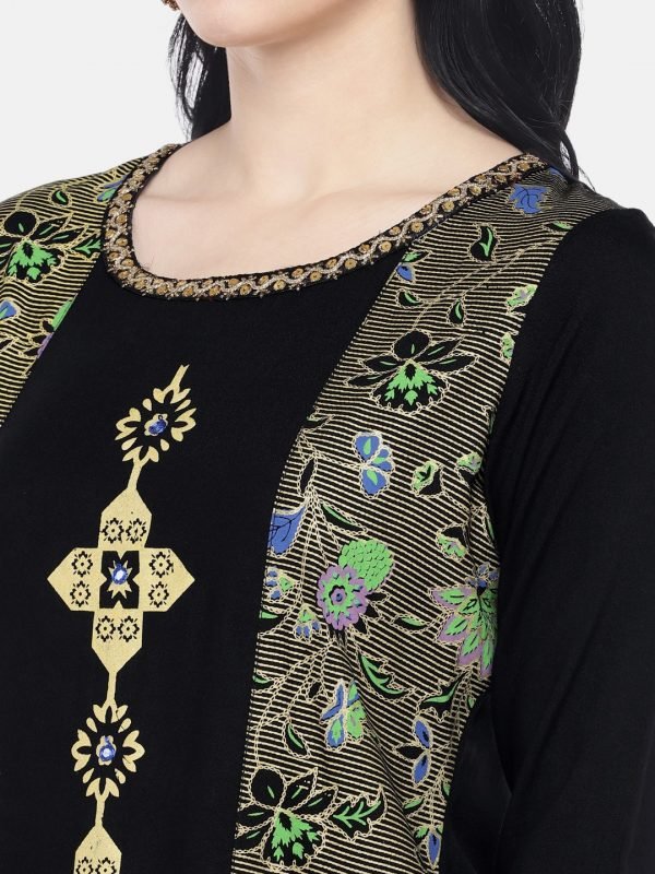 Black rayon kurti