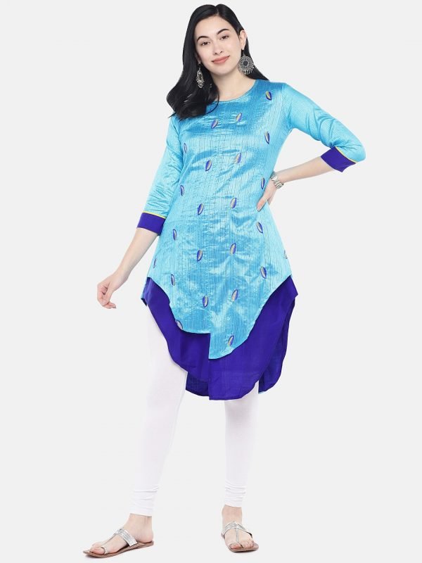 Sky blue kurti