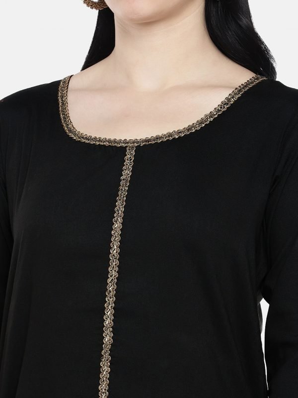 Black cotton Kurta