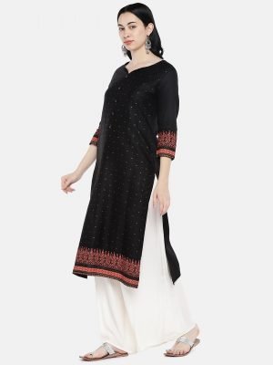 Black Printed Kurti