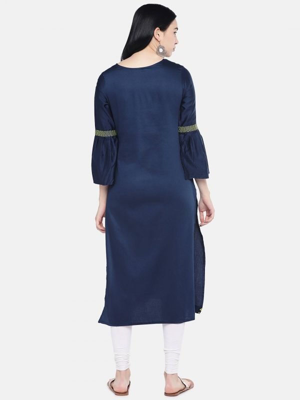 Navy Blue cotton kurti