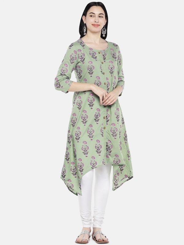 Dhunki asymmetrical kurta