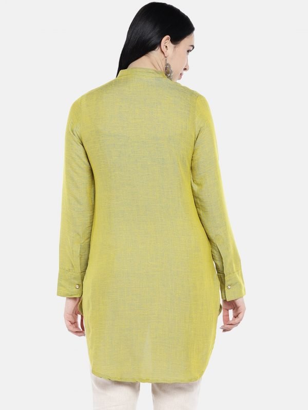 Green rayon tunic