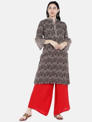 Black Printed Kurti