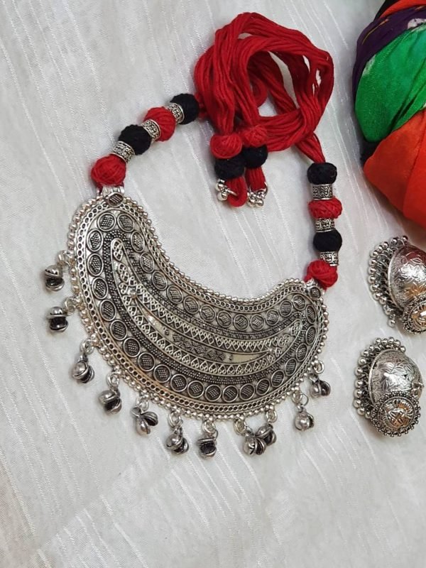 oxidised necklace set