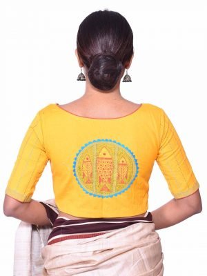 Yellow Kantha Blouse