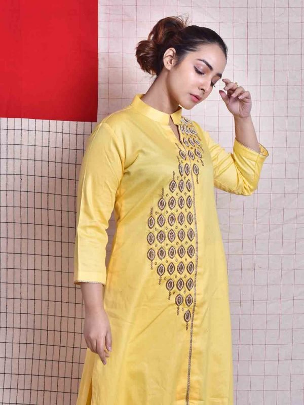 Lemon Yellow kurti