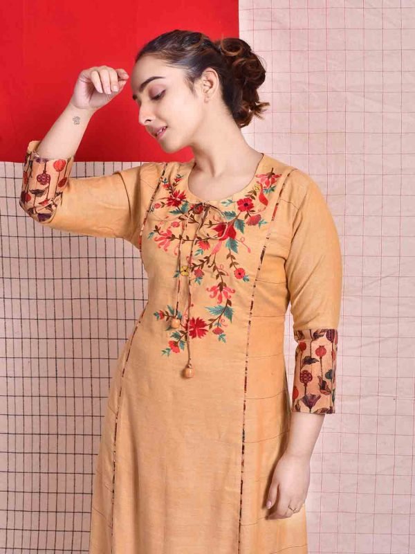 Beige Kurti