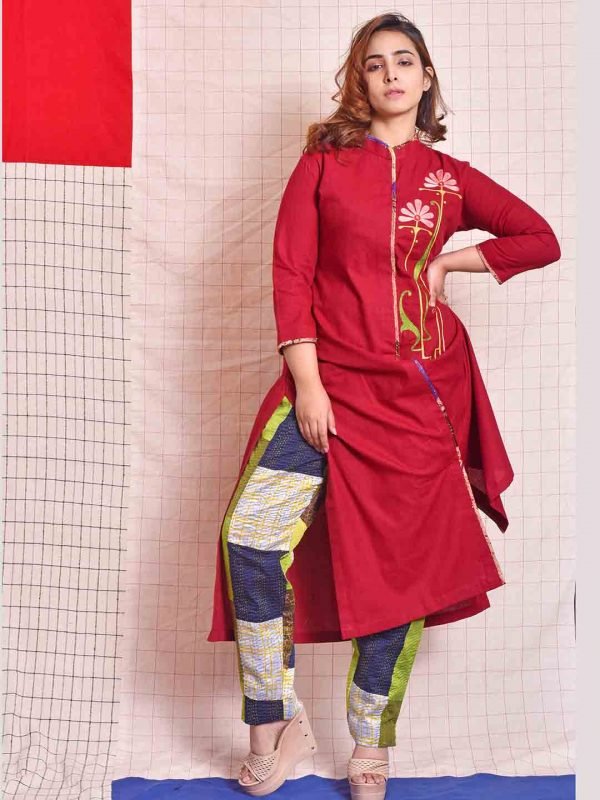 Maroon Kurti