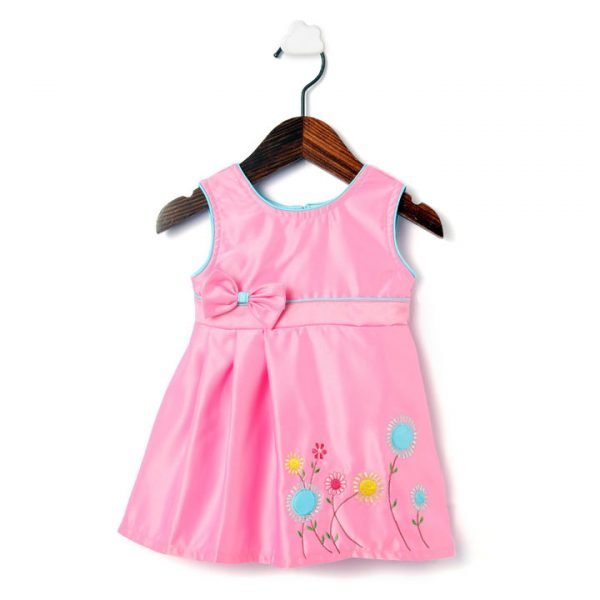 Satin Applique Dress