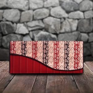 Maroon Silk Clutch