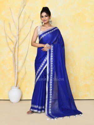 Royal Blue Tissue Saree