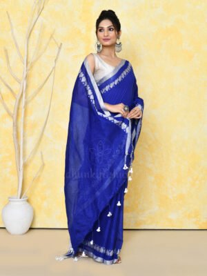 Royal Blue Tissue Saree