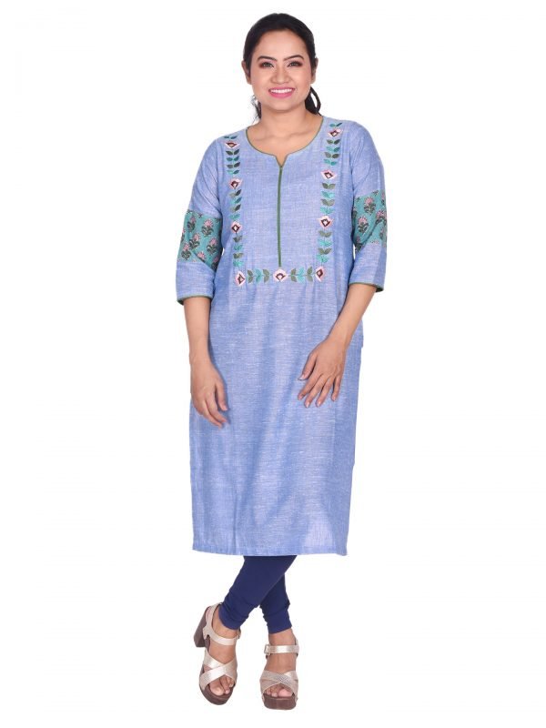 Handloom straight kurta