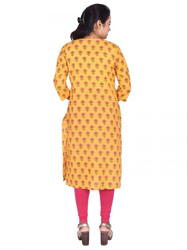 Jaipuri Print Cotton Kurti - Image 4