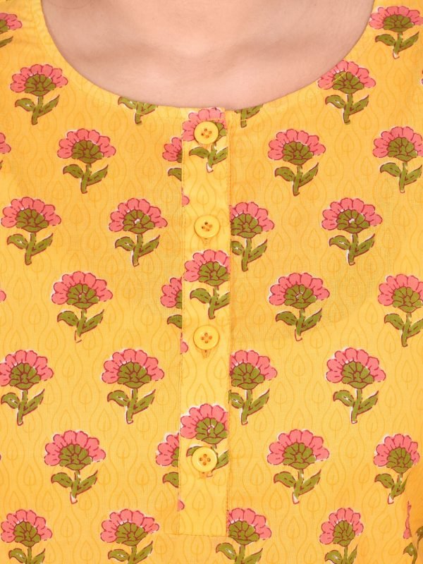 Jaipuri Print Cotton Kurti - Image 3