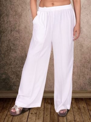 White Rayon Palazzo