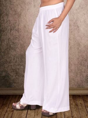 White Rayon Palazzo