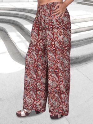 Maroon Kalamkari Palazzo