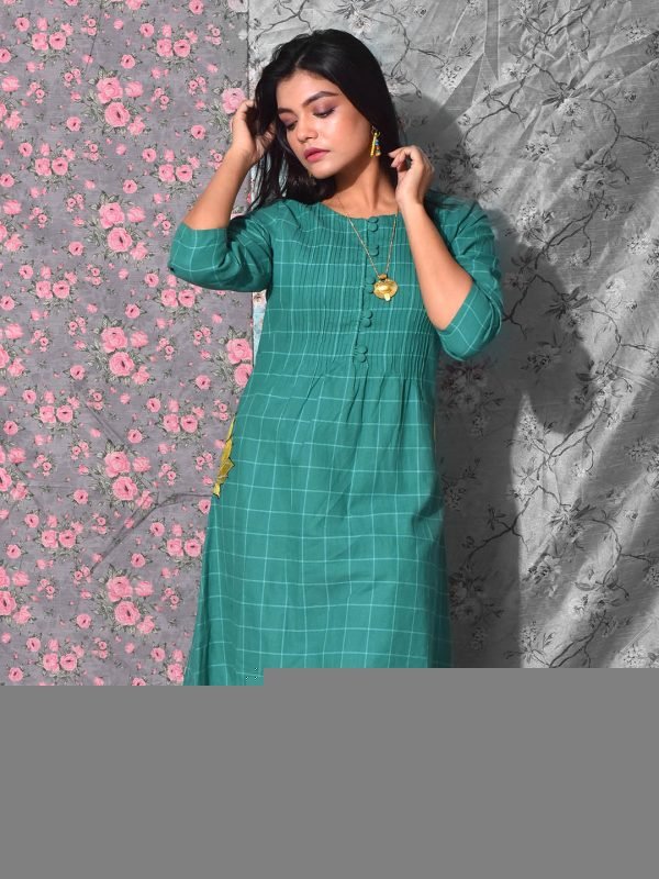 Smoking Checkered Box Kurti