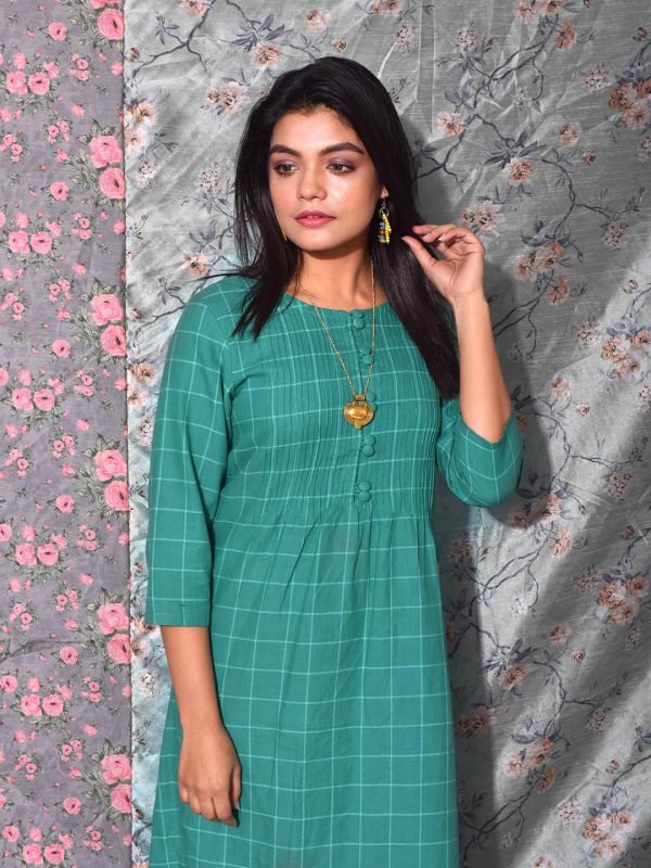 Smoking Checkered Box Kurti