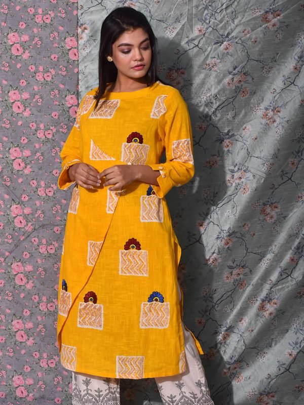 Assymetrical Double Layered Kurti