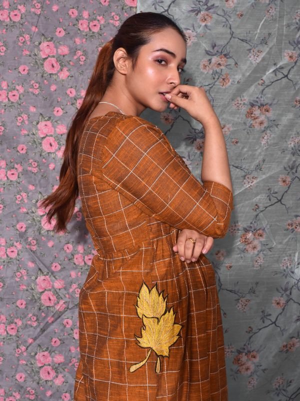 Smoking Checkered Box Kurti