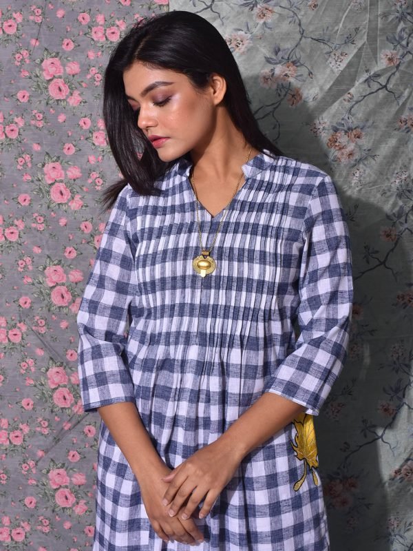 Smoking Checkered Box Kurti