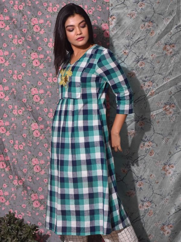 Smoking Checkered Box Kurti