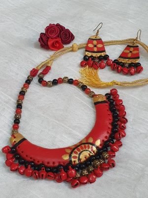 Ghungroo Polymer Clay Necklace Set