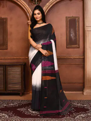 Black Ikkat Saree
