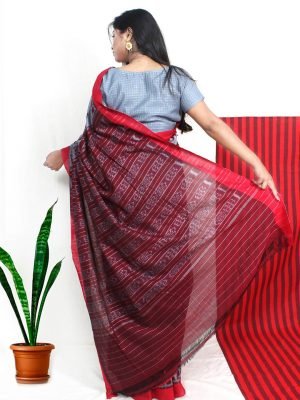 Grey Pochampally Ikkat Saree