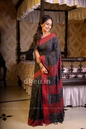 Jharna Khadi Handloom Pure Cotton Saree