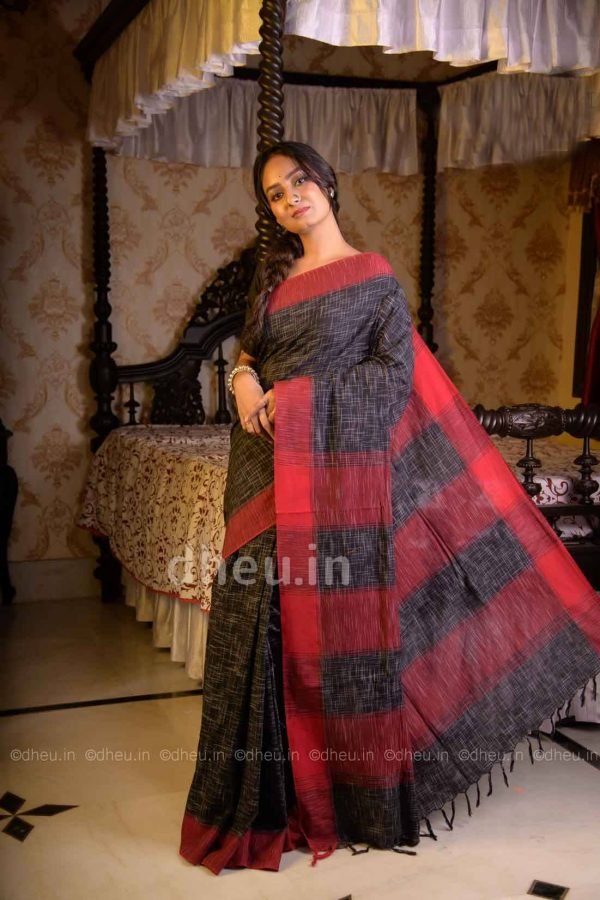 Jharna Khadi Handloom Pure Cotton Saree