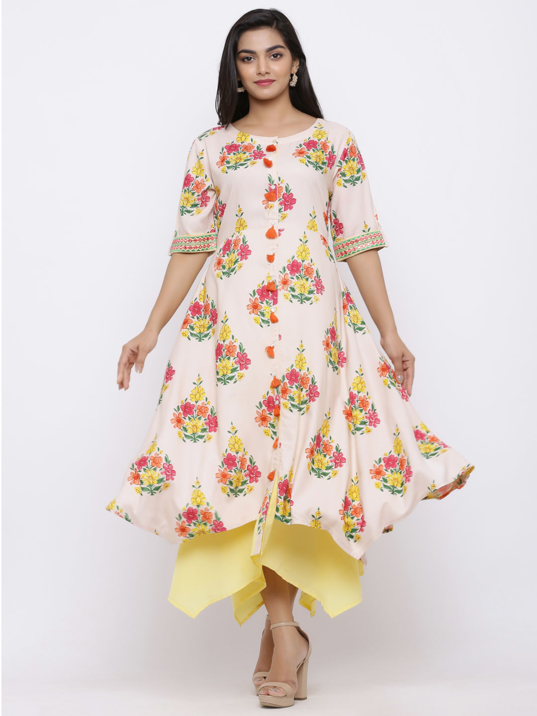 Asymmetrical Printed Dress