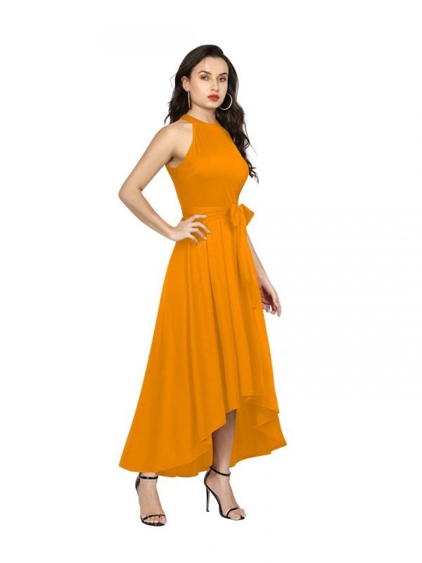 Exclusive Designer Yellow Gown - Image 3