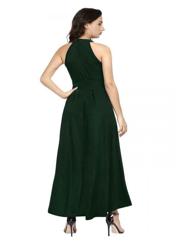 Green Halter Neck Gown - Image 4