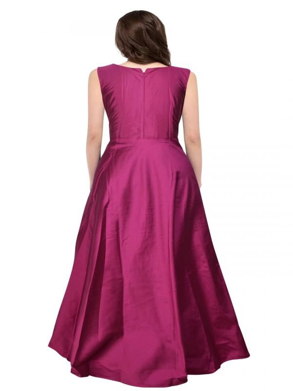 Purple Taffeta Gown - Image 4