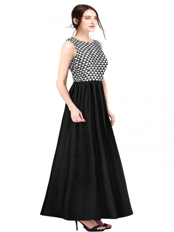 Black Crepe Gown - Image 3