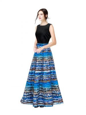 Vista Blue Designer Gown