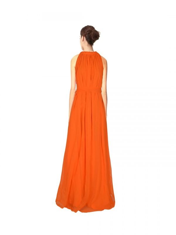 Orange Georgette Gown - Image 4