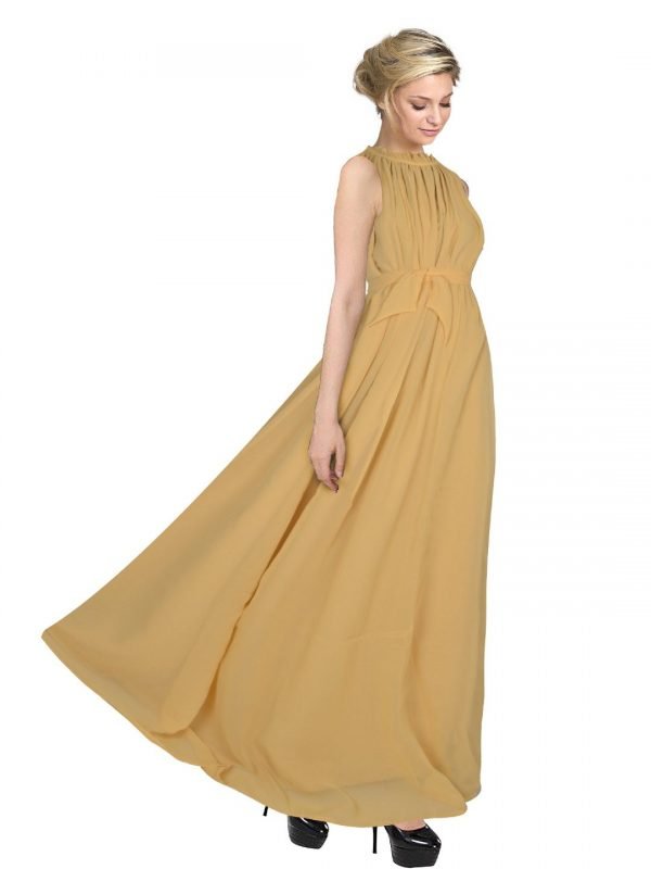 Beige Georgette Gown - Image 3