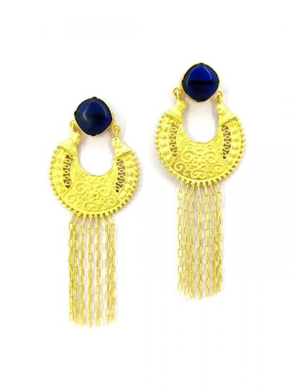 Chand Bali Tassel Earrings