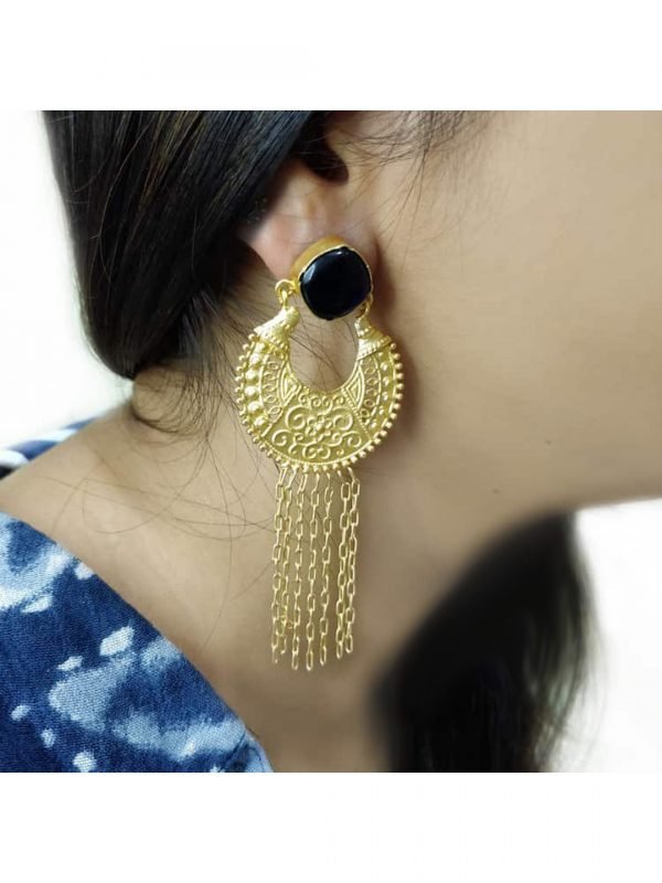 Chand Bali Tassel Earrings