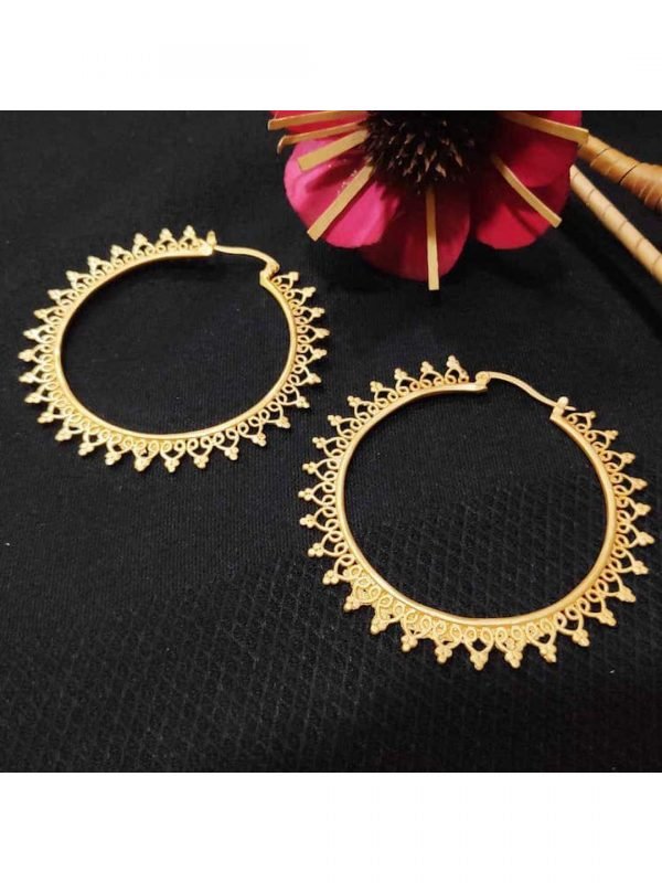 Glamour Filigree Hoops