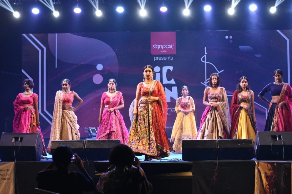 Dhunki fashion show saree collection